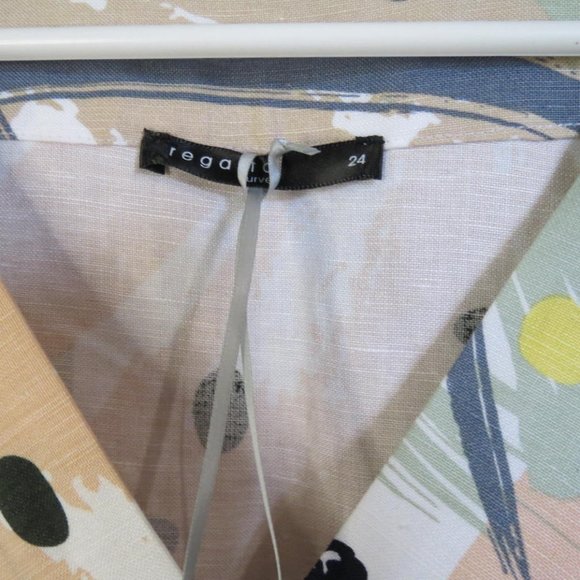 REGATTA - LINEN BLEND TUNIC - SIZE 24 - NWOT - Picture 4 of 6